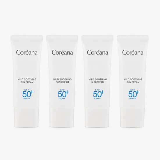 코리아나 마일드 수딩 선크림, 40ml, 4개