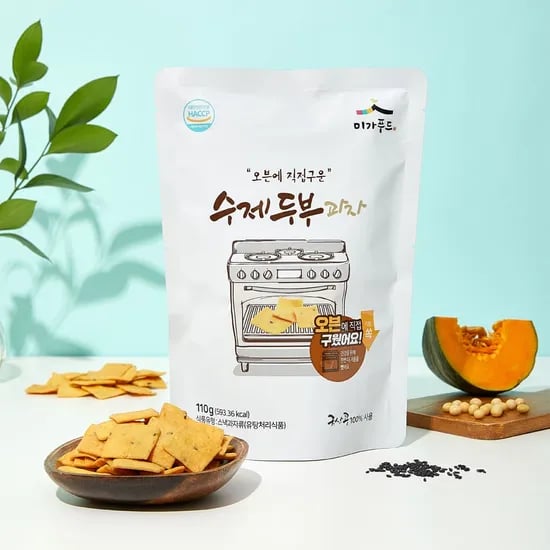 국산콩 오븐에 구운 수제 두부과자 110g, 7봉