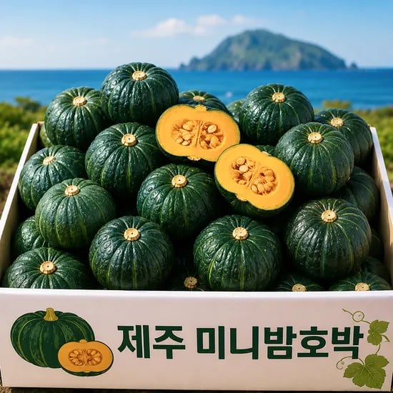 제주 보우짱 꿀 미니밤호박, 5kg, 1박스