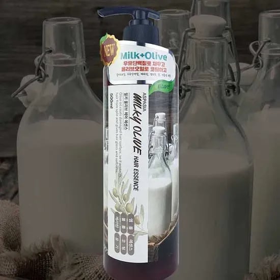 아스파시아 밀키 올리브 헤어 에센스, 500ml, 1개