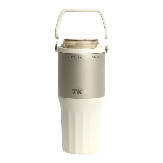 TKK 세라믹 원터치 텀블러, 오프화이트, 730ml, 1개