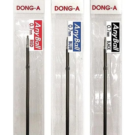 동아 애니볼 리필 0.7mm 흑색, 12개