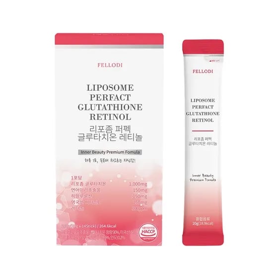 펠로디 리포좀 퍼펙 액상 글루타치온 레티놀, 1100mg, 14스틱, 1개