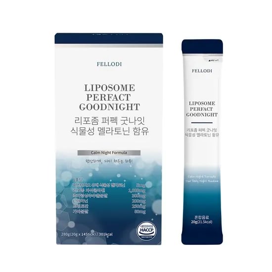 펠로디 리포좀 퍼펙 액상 멜라토닌, 5mg, 14스틱, 1개