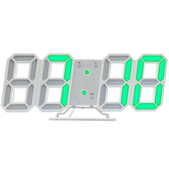 이클아트 LED 무소음 디지털 시계 CL4, 그린