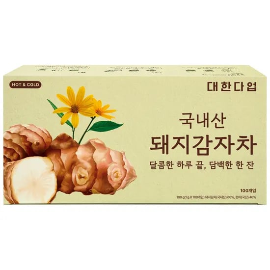 대한다원 국내산 돼지감자차, 1g, 100개, 1개