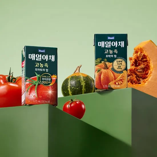 매일야채 고농축 토마토 125ml 24개 + 호박 125ml 24개, 48개