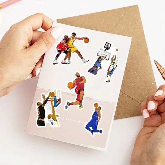 디자인 캐리어스티커, 50장, 단일색상