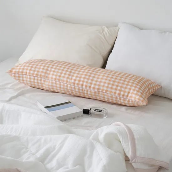 BEDDING 인견 바디필로우, 옐로우, 30x90cm, 1개