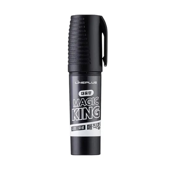 라인플러스 매직킹 유성매직 HWD630A9, 검정, 8mm, 12개입