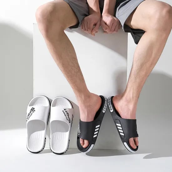 사무실 쿠션 슬리퍼, 남녀공용, 화이트, 270mm, 1개