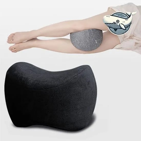 편안한 다리쿠션 옆잠 받침, 그레이, 1개