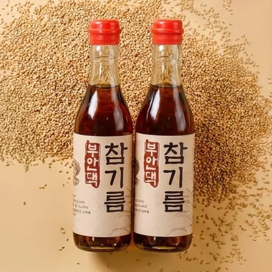 부안댁 진한 참기름, 350ml, 2개