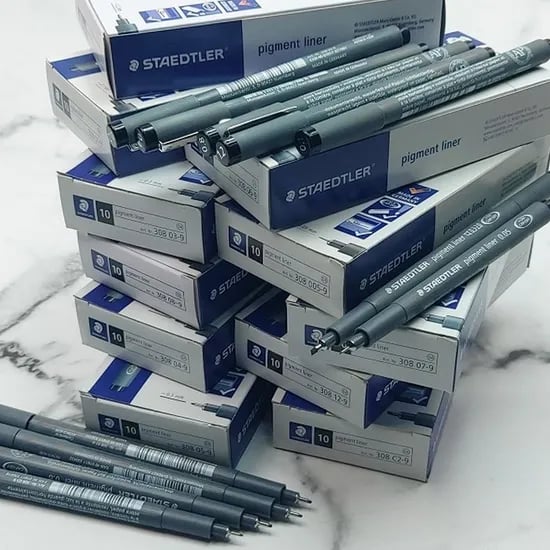 스테들러 피그먼트 라이너 308, 블랙, 0.1mm 01-9, 1개
