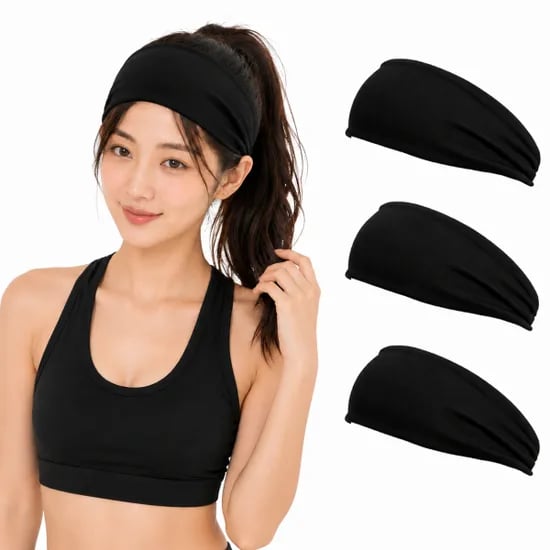 쿠키 러닝 스포츠 헤어밴드, 블랙, 3개, FREE