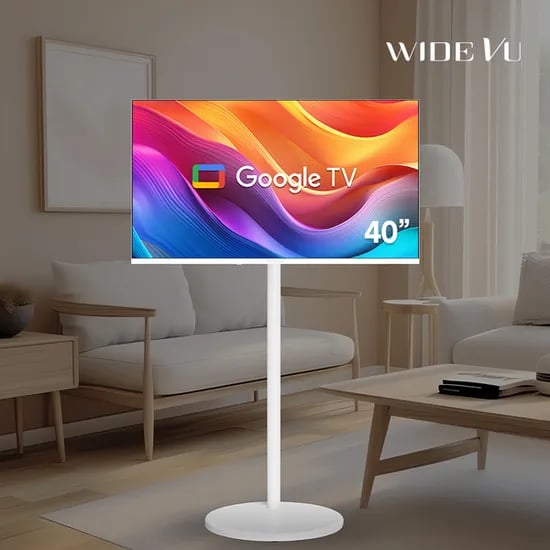 와이드무빙뷰 이동식TV, 40인치, FHD, 구글 스마트, 화이트, 1개