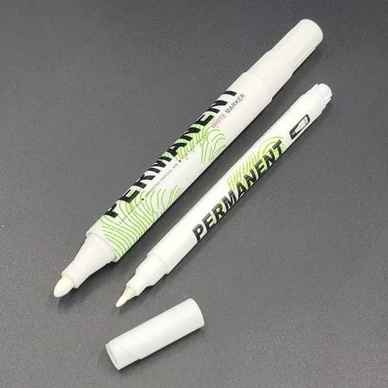 HYUN 유성 페인트 마커펜, 화이트, 1mm, 1개