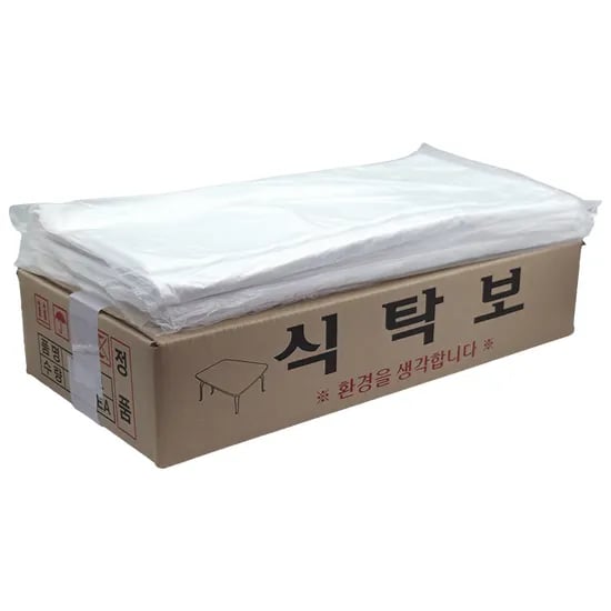 일회용 무지 비닐식탁보, 투명, 평판, 250매, 1박스, 1개