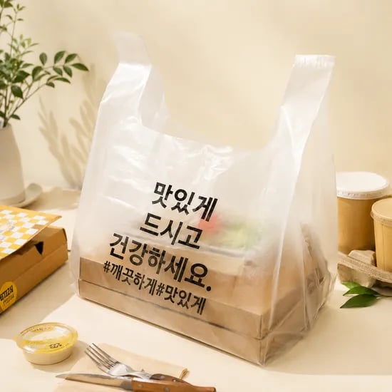봉지판다 배달봉투, 대, HDPE, 1000매