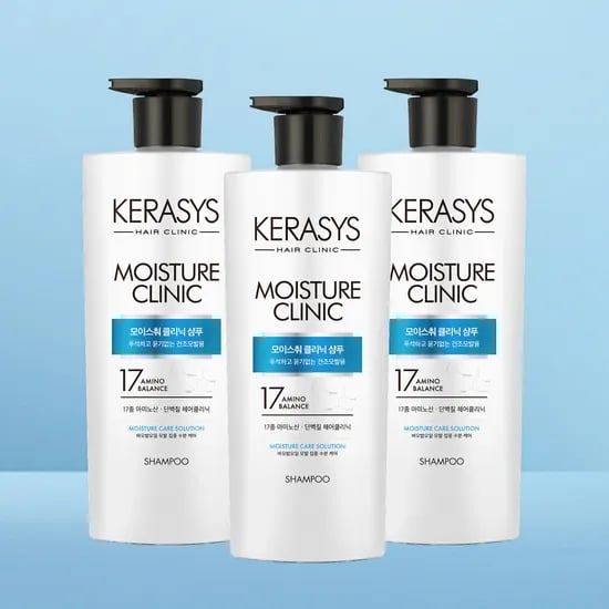 케라시스 모이스춰 클리닉 단백질 샴푸, 750ml, 3개