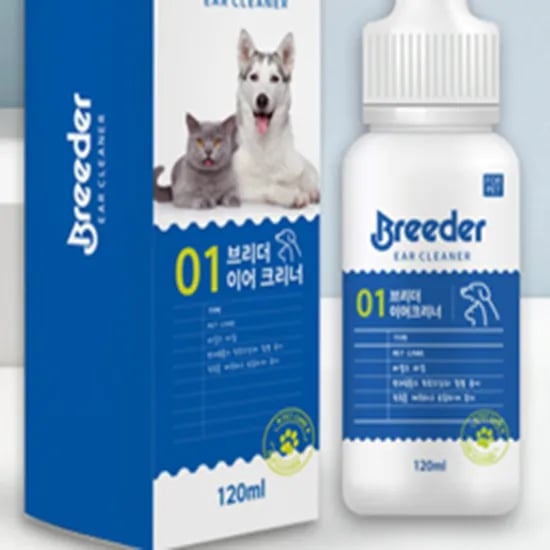 브리더 강아지 이어클리너 귀세정제, 120ml, 1개
