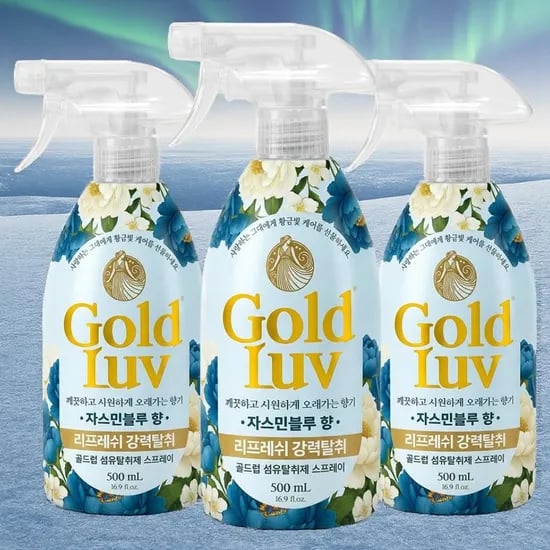 골드럽 섬유탈취제 자스민블루, 500ml, 3개