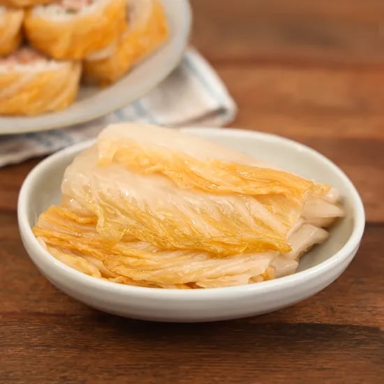 셰프애찬 저온 숙성 백 묵은지 백김치 2kg 1개