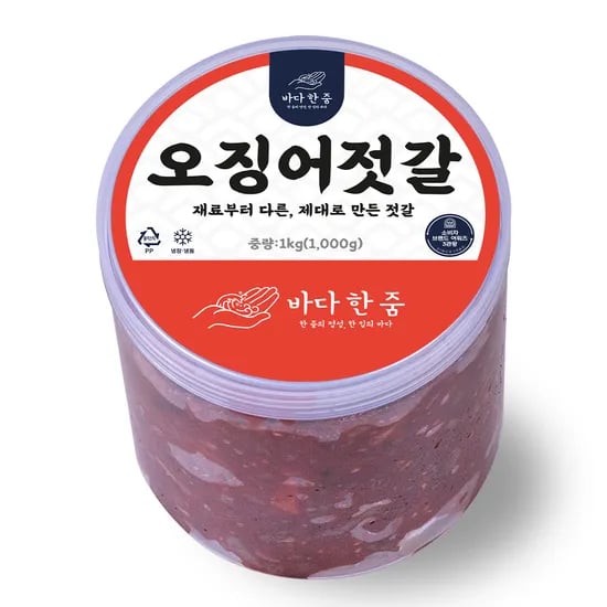 바다한줌 오징어젓갈, 1kg, 1개