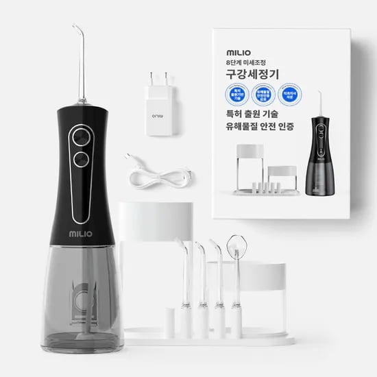 밀리오 휴대용 무선 미세조정 구강세정기 BPK1-W1 블랙 15,900원