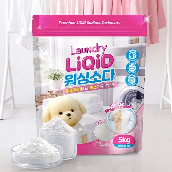 리퀴드 탄산 워싱소다, 5kg, 스푼 포함, 1개