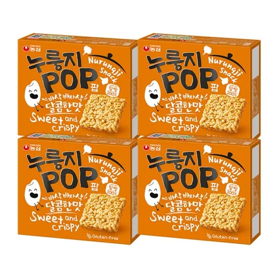 농심 누룽지팝, 142g, 4개