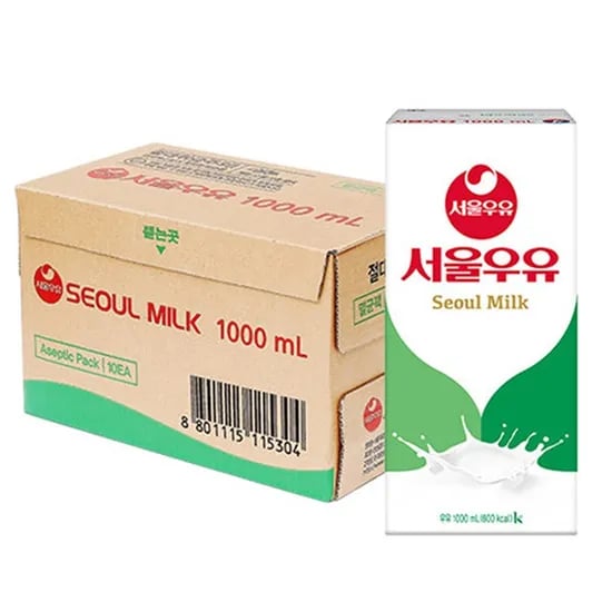 서울우유 멸균우유, 1000ml, 10팩