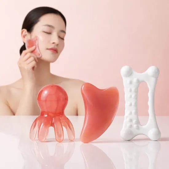 퓨어핏 괄사 마사지 3종 세트 전용파우치 혼합 1세트