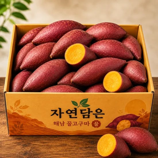 해남 햇 꿀고구마 베니하루카 특품 한입 5kg 1박스