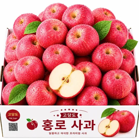 국내산 햇 홍로사과, 5kg, 1박스