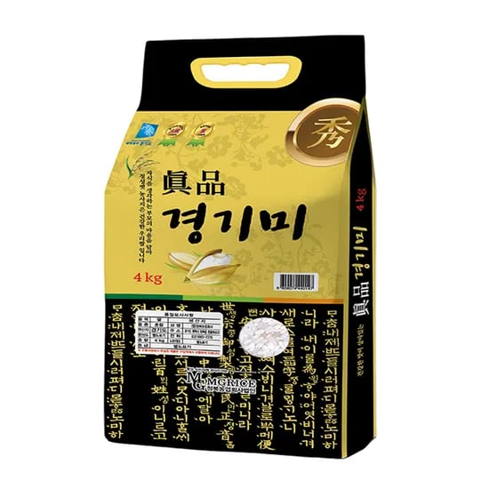 진품 경기미, 2025년산, 상등급, 4kg, 1개