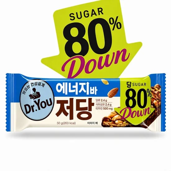 오리온 닥터유 에너지바 저당, 50g, 48개
