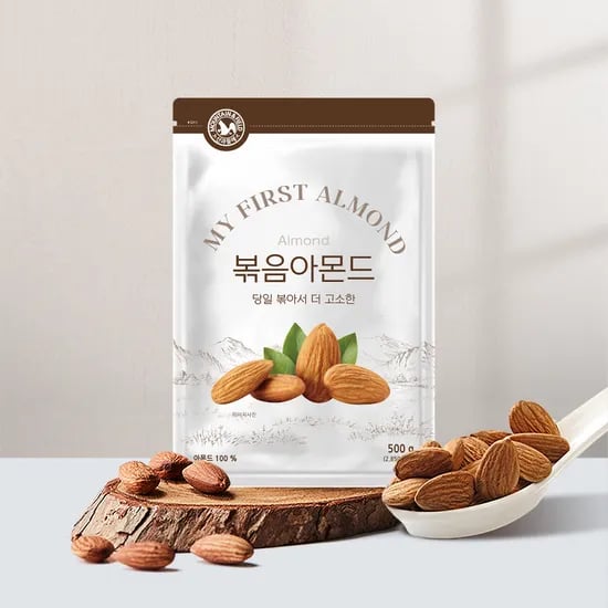 산과들에 볶음 아몬드, 500g, 2봉