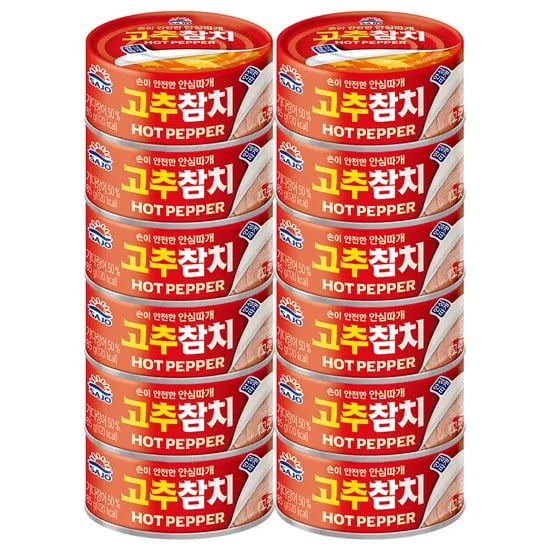 사조 고추참치 안심따개, 85g, 12개