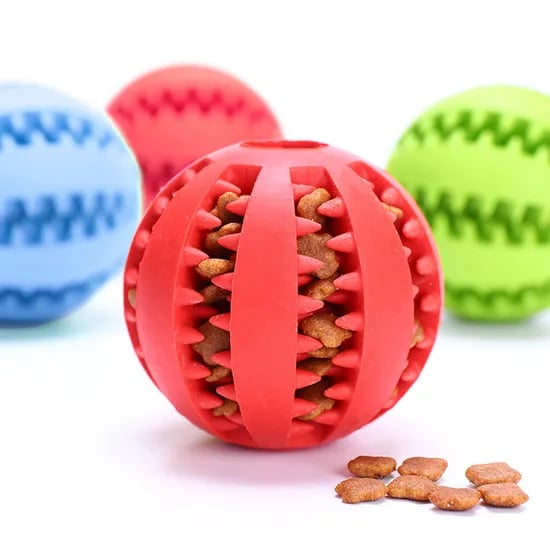 강아지 노즈워크 간식공, 그린, 5cm, 1개