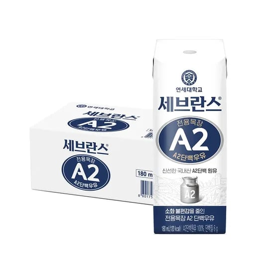 연세유업 전용목장 A2 단백우유, 180ml, 24개