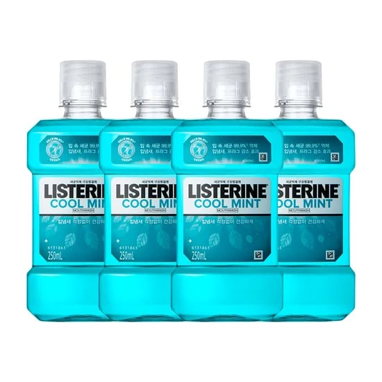 리스테린 쿨민트 마우스워시 250ml 4개