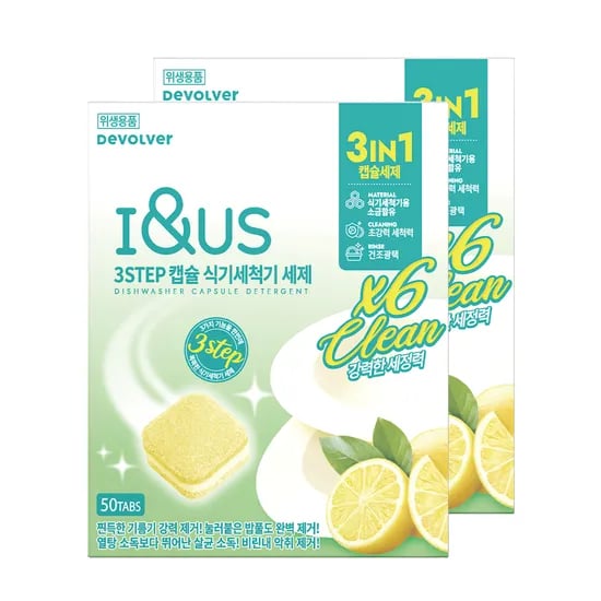 아이앤어스 식기세척기 세제, 500g, 2개