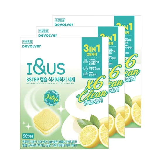아이앤어스 식기세척기 세제, 500g, 3개
