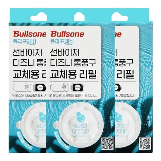불스원 폴라프레쉬 공용 교체용 리필, 아쿠아향, 4ml, 3개