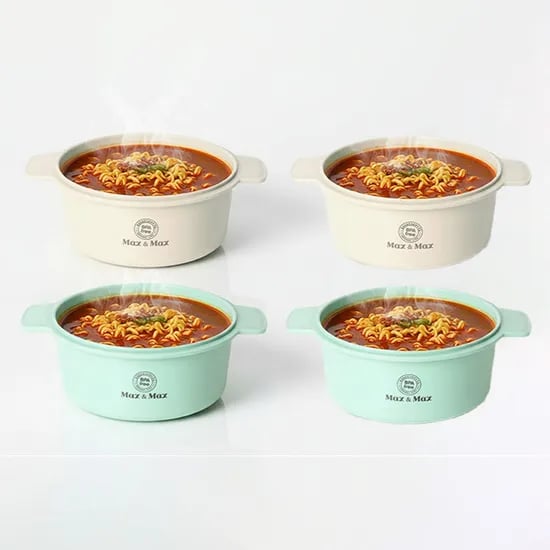 맥스 앤 맥스 전자레인지 라면 용기, 아이보리 1L 2개 + 민트 1L 2개, 4개
