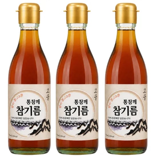 고궁 통참깨 참기름, 350ml, 3개
