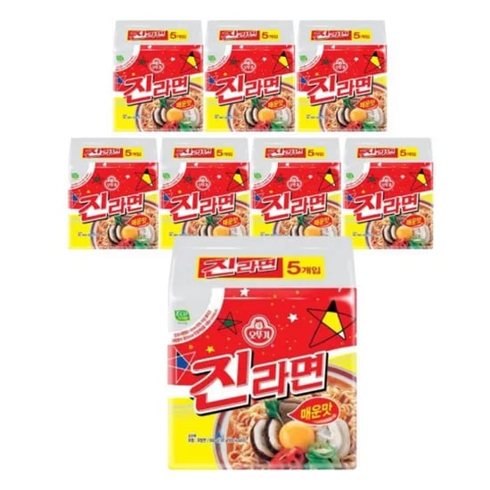 오뚜기 진라면, 매운맛, 120g, 40개