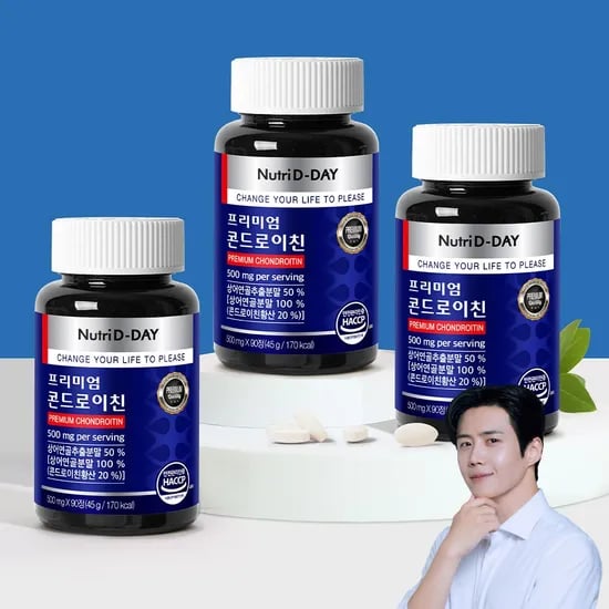 뉴트리디데이 프리미엄 콘드로이친, 500mg, 90정, 3개