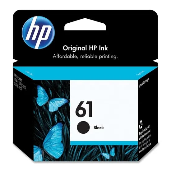 HP 잉크 CH561WA NO.61 BK 190매 Deskjet, 기본, 1개